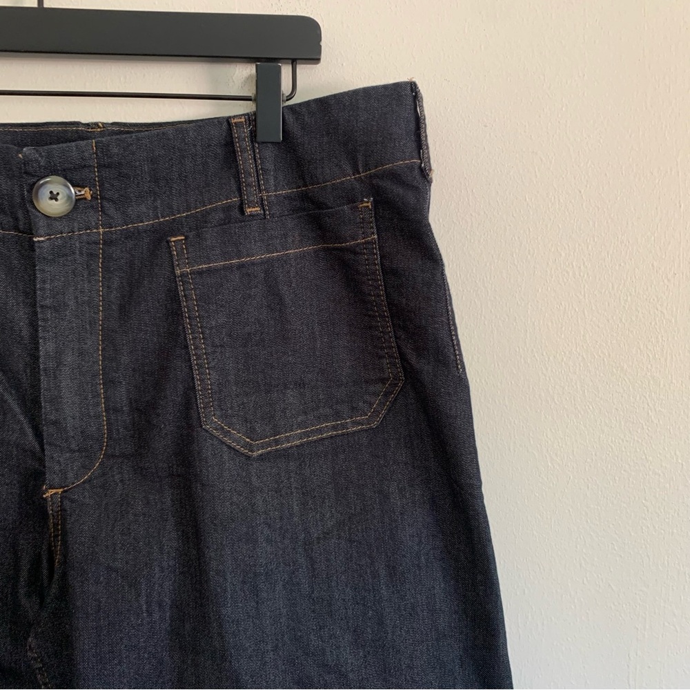 Maeve Colette High-Rise Wide-Leg Cropped Jeans - Anthropologie Size 16W - Picture 4 of 10